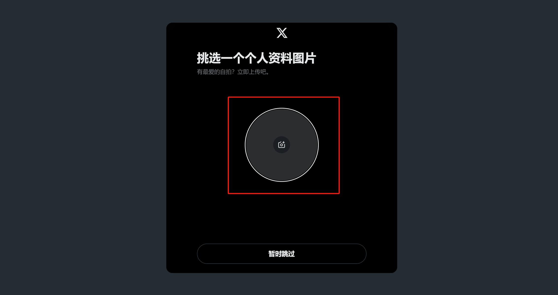 设置推特账号的头像资料