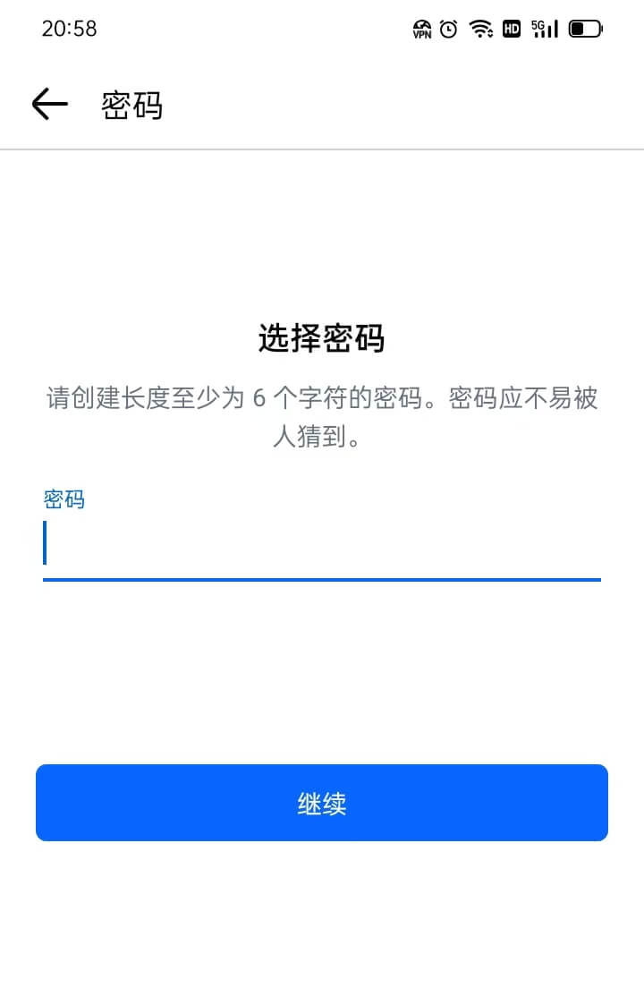 创建facebook密码