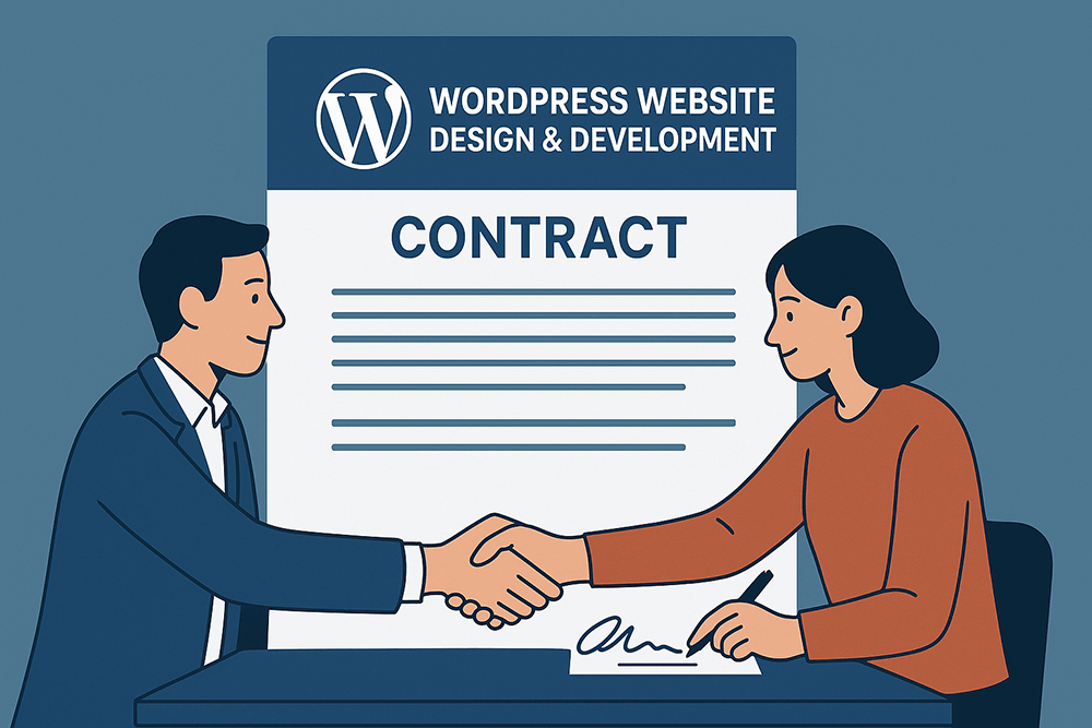 Contract Example Ui Wordpress WordPress 3-in-1 Web Design Service Process